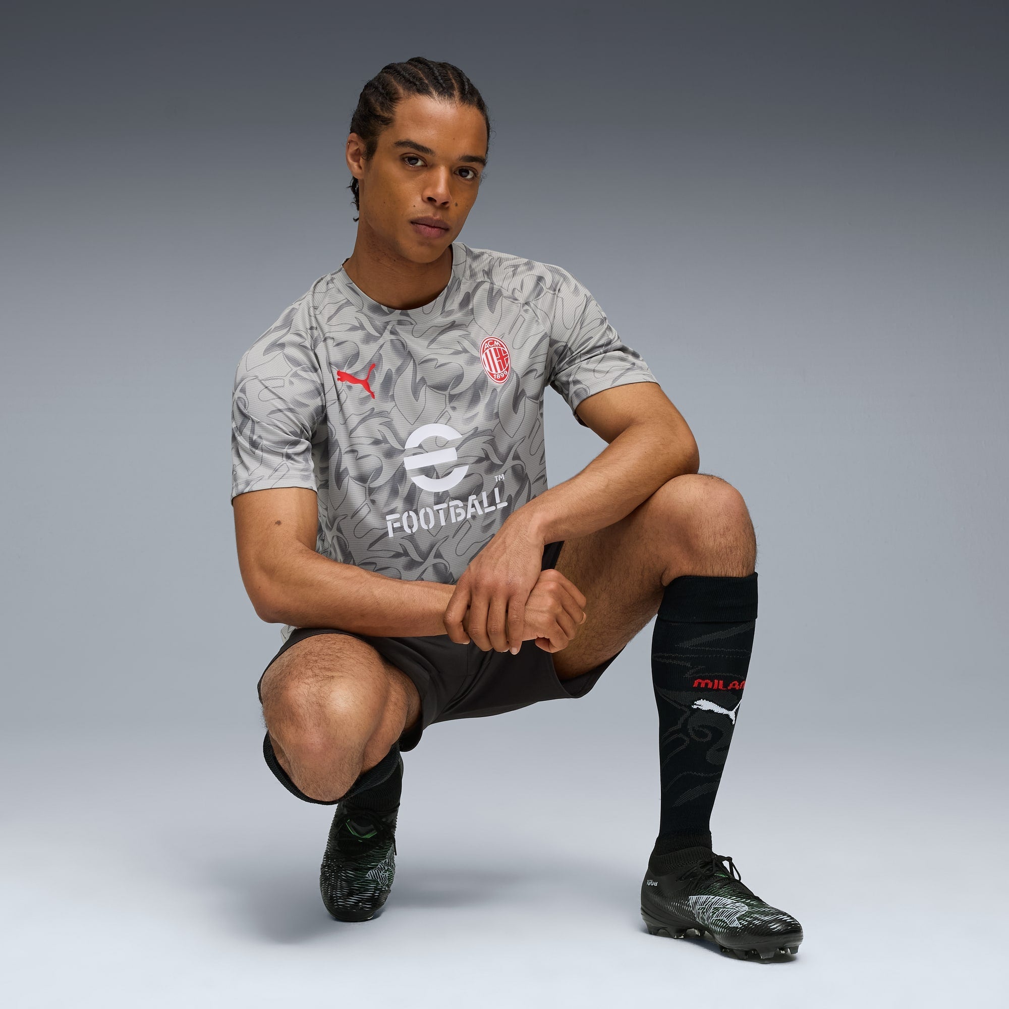 Camisa de Pré-Jogo AC Milan 25/26 Masculina PUMA