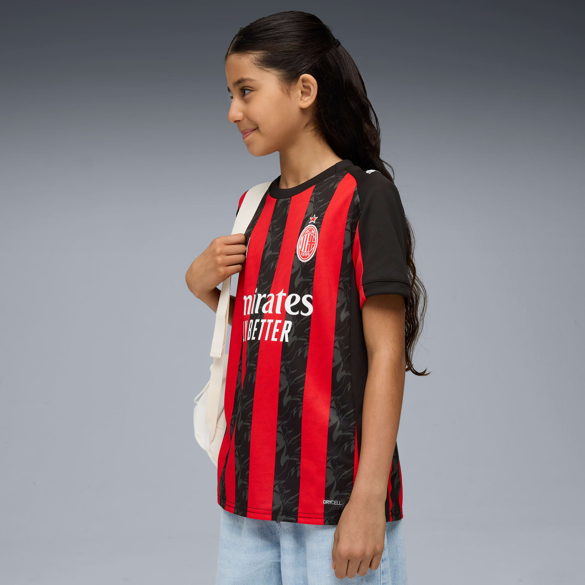 Camisa AC Milan 25/26 Home Torcedor Juvenil PUMA