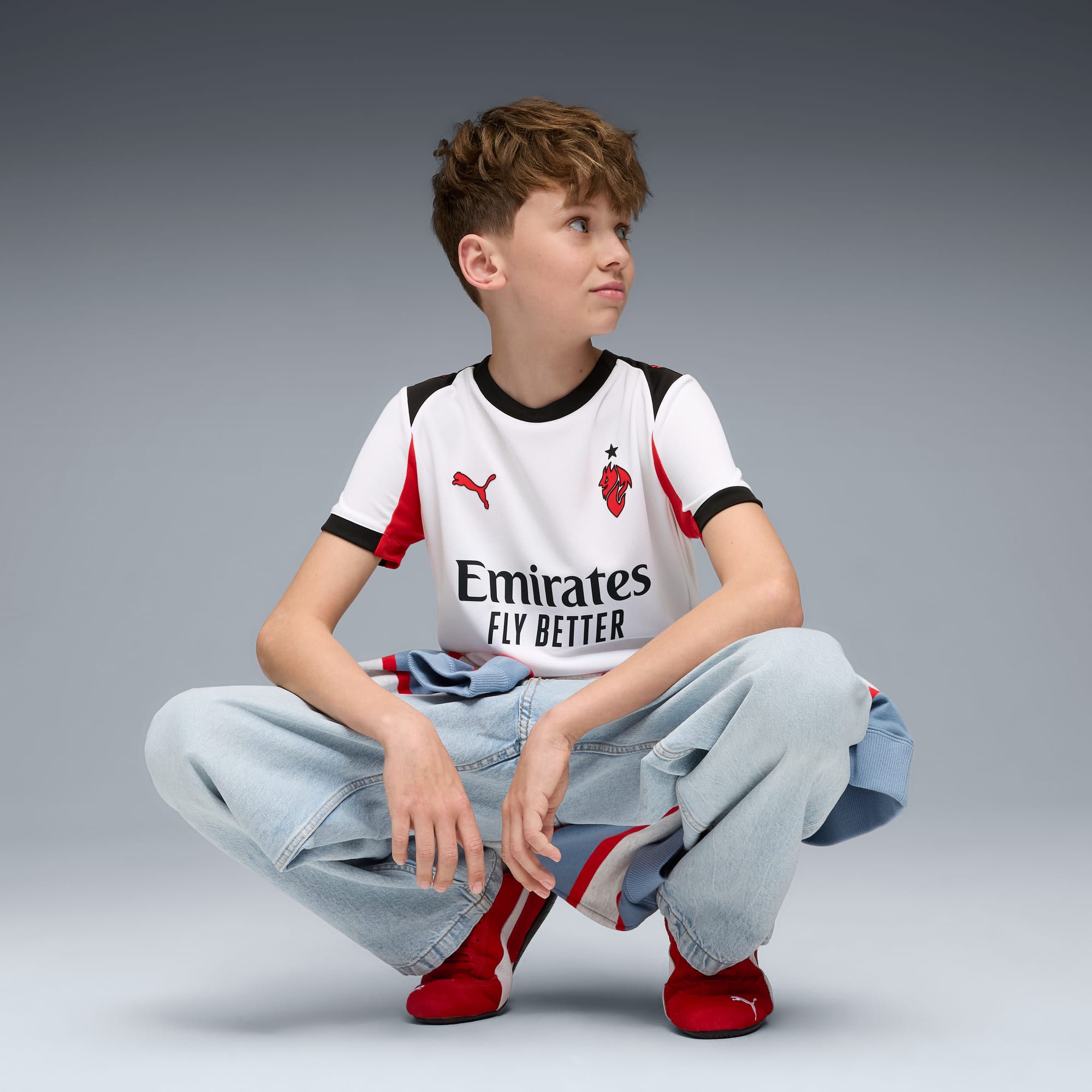 Camisa AC Milan Away 25/26 Torcedor Juvenil PUMA