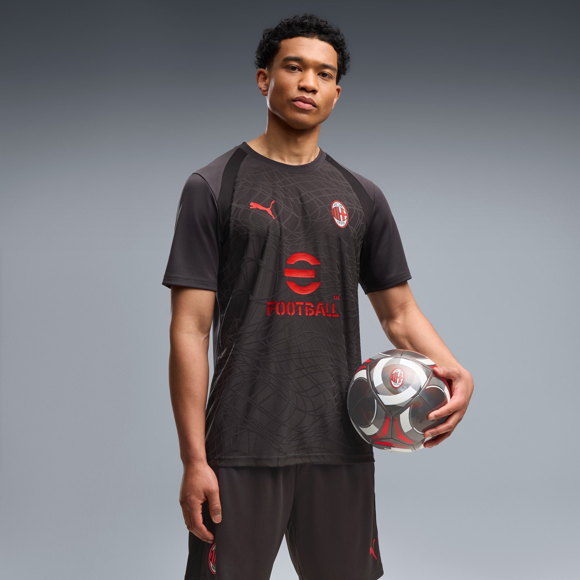 Camisa de Treino AC Milan Slim Masculina PUMA