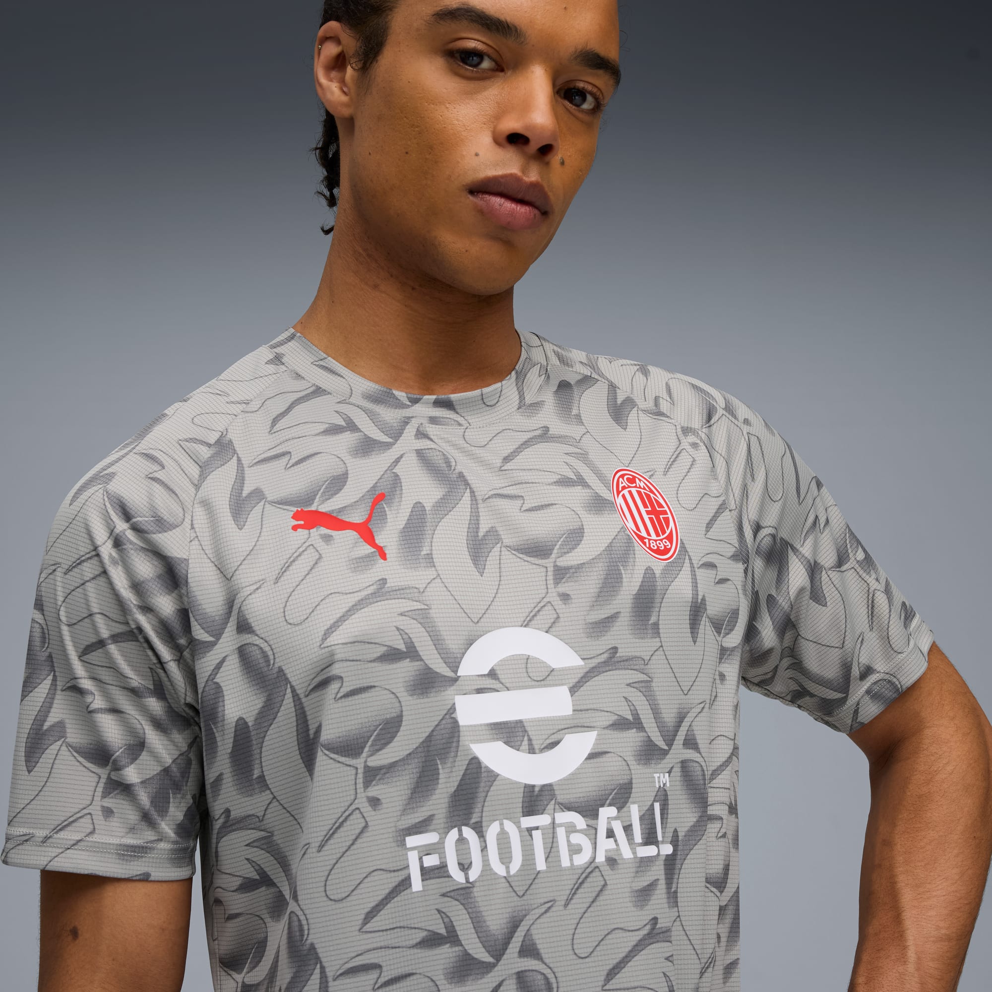 Camisa de Pré-Jogo AC Milan 25/26 Masculina PUMA
